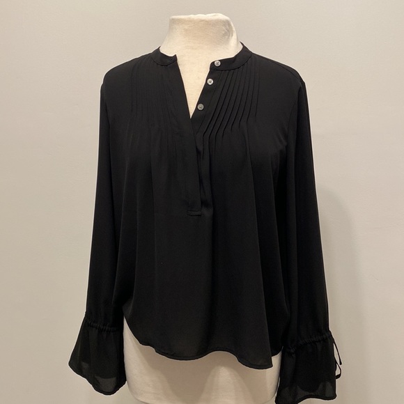 J Crew Black Blouse Small - Picture 2 of 3